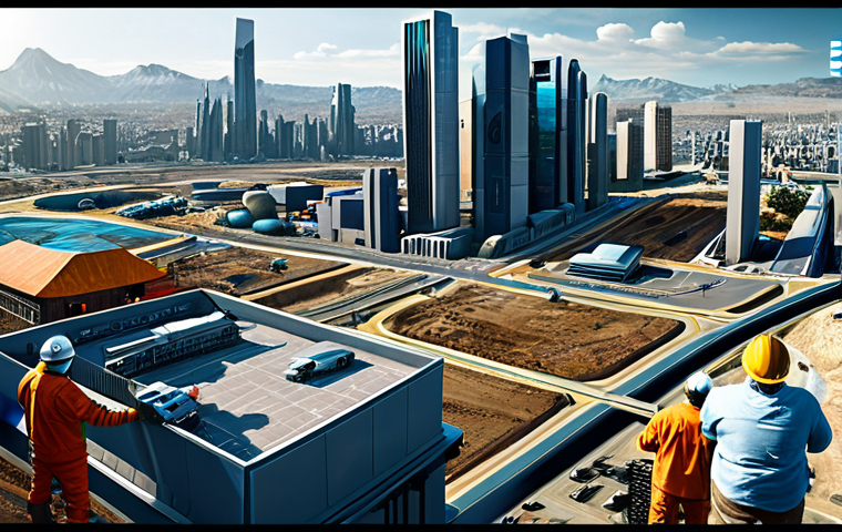 메타버스 플랫폼별 부동산 투자 비교 - Decentraland - Virtual Business Hub** "A bustling commercial area in Decentraland. Fully clothed av...