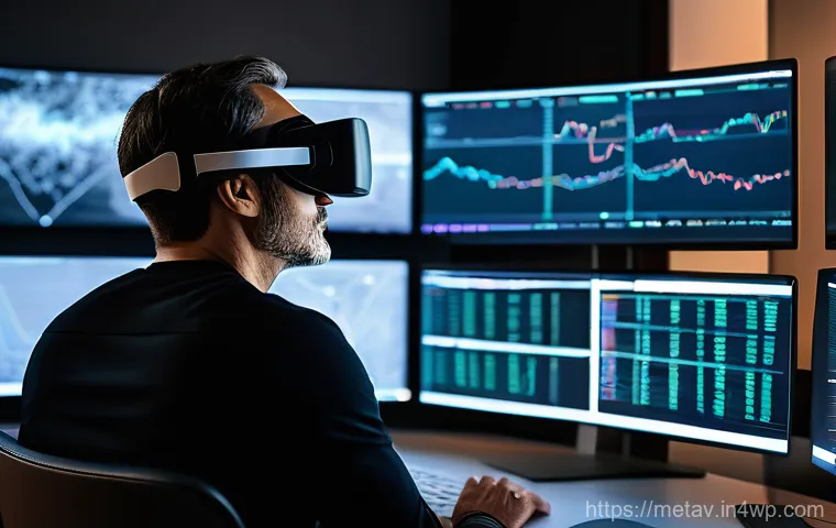 메타버스 부동산의 투자 가치 평가 - A vibrant metaverse town square filled with diverse, expressive avatars engaged in various activitie...